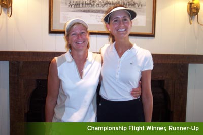 Championship Flight, Runner-Up