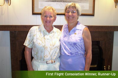 First Flight Consolation Winner, Runner-Up